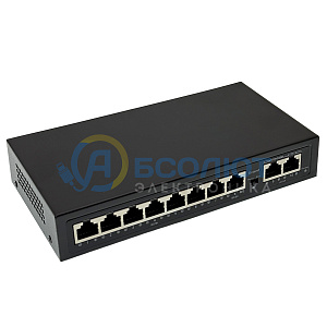 Коммутатор (свитч) на 8 POE ( 802.3af/at ) портов +2 Ethernet порта 100Mbs Орбита OT-VNP36